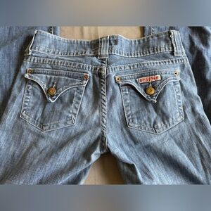 Hudson Jeans Bootcut 28 Medium Wash Flap Pocket Mid Rise Premium Denim